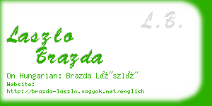 laszlo brazda business card